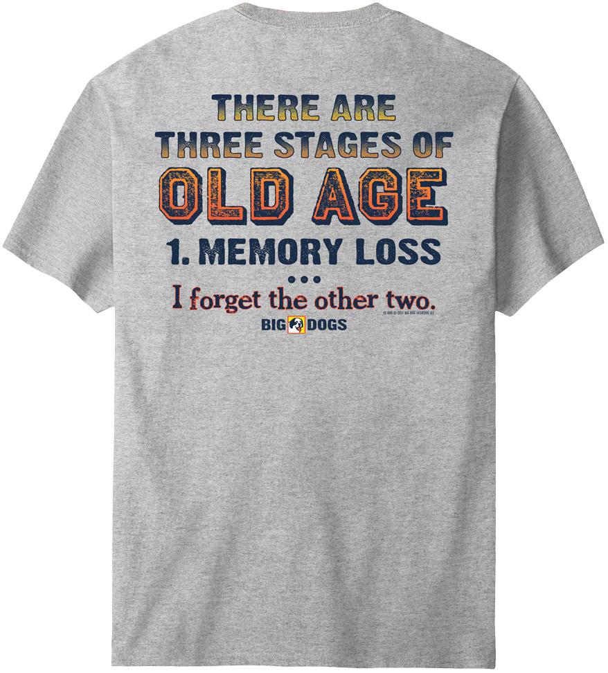 3 Stages of Old Age T-Shirt