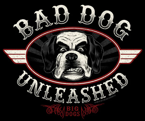Bad Dog Unleashed Long Sleeve T-Shirt - Image 2