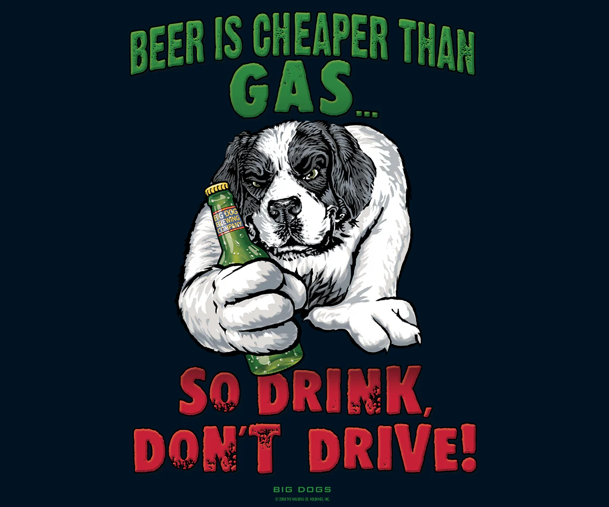 Beer Is Cheaper Than Gas T-Shirt - Image 2