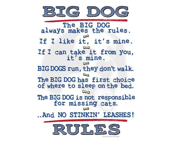 Big Dog Rules T-Shirt - Image 2