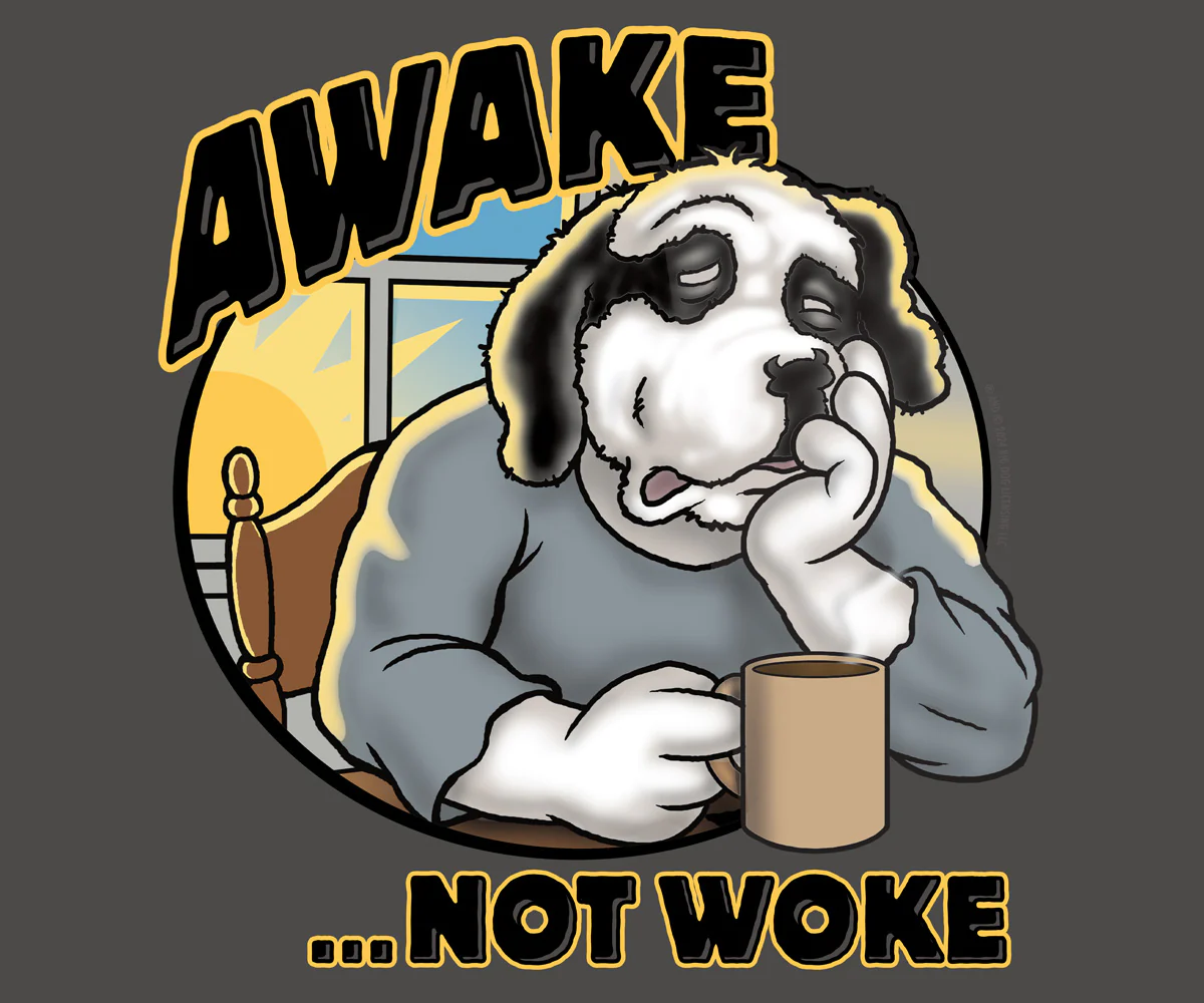 Awake Not Woke T-Shirt - Image 2