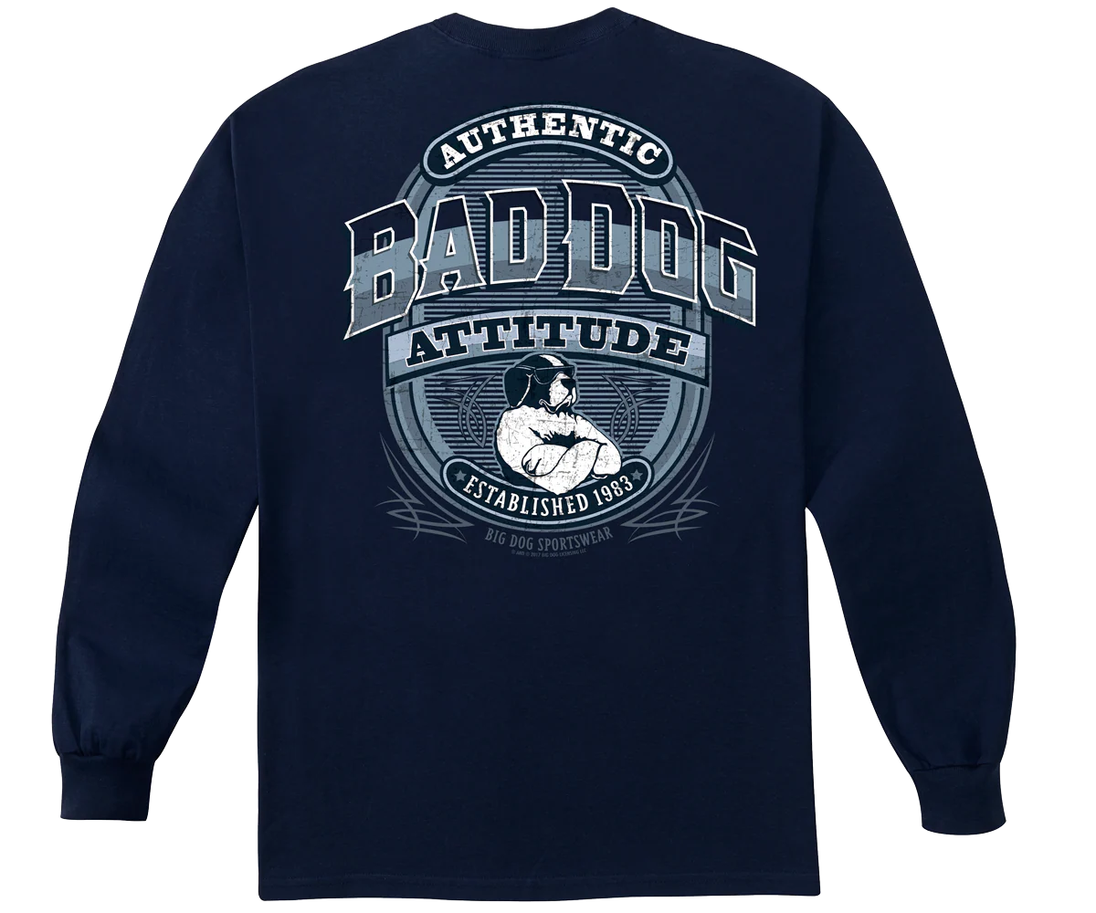 Bad Dog Attitude Since 83 Long Sleeve T-Shirt