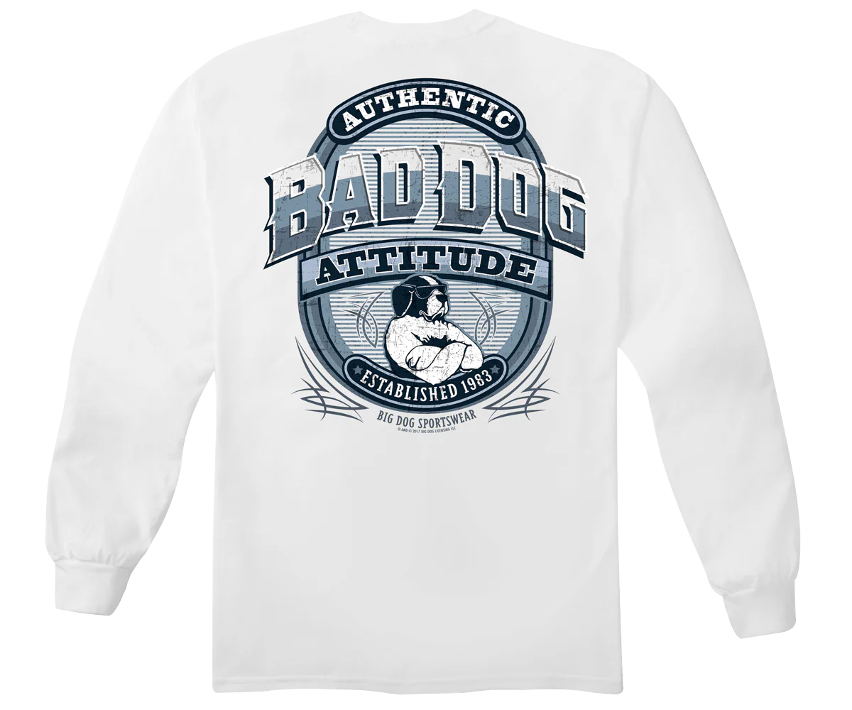 Bad Dog Attitude Since 83 Long Sleeve T-Shirt