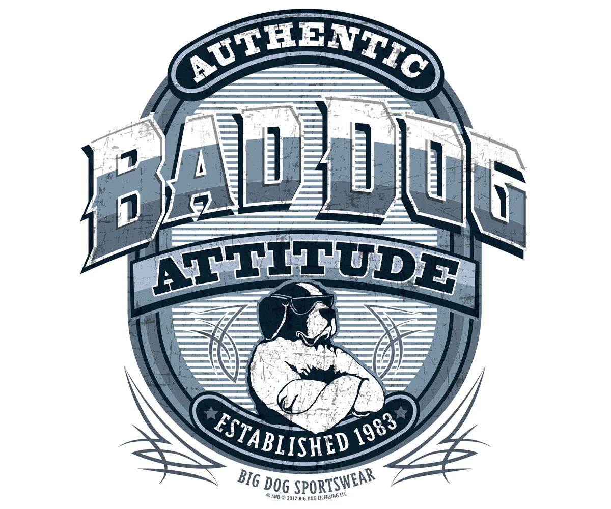 Bad Dog Attitude Since 83 Long Sleeve T-Shirt - Image 2