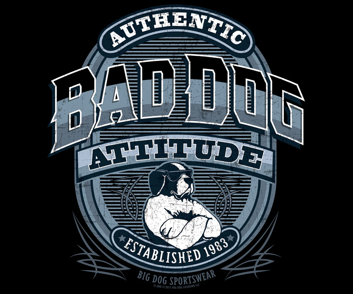 Bad Dog Attitude Since 83 T-Shirt - Image 2