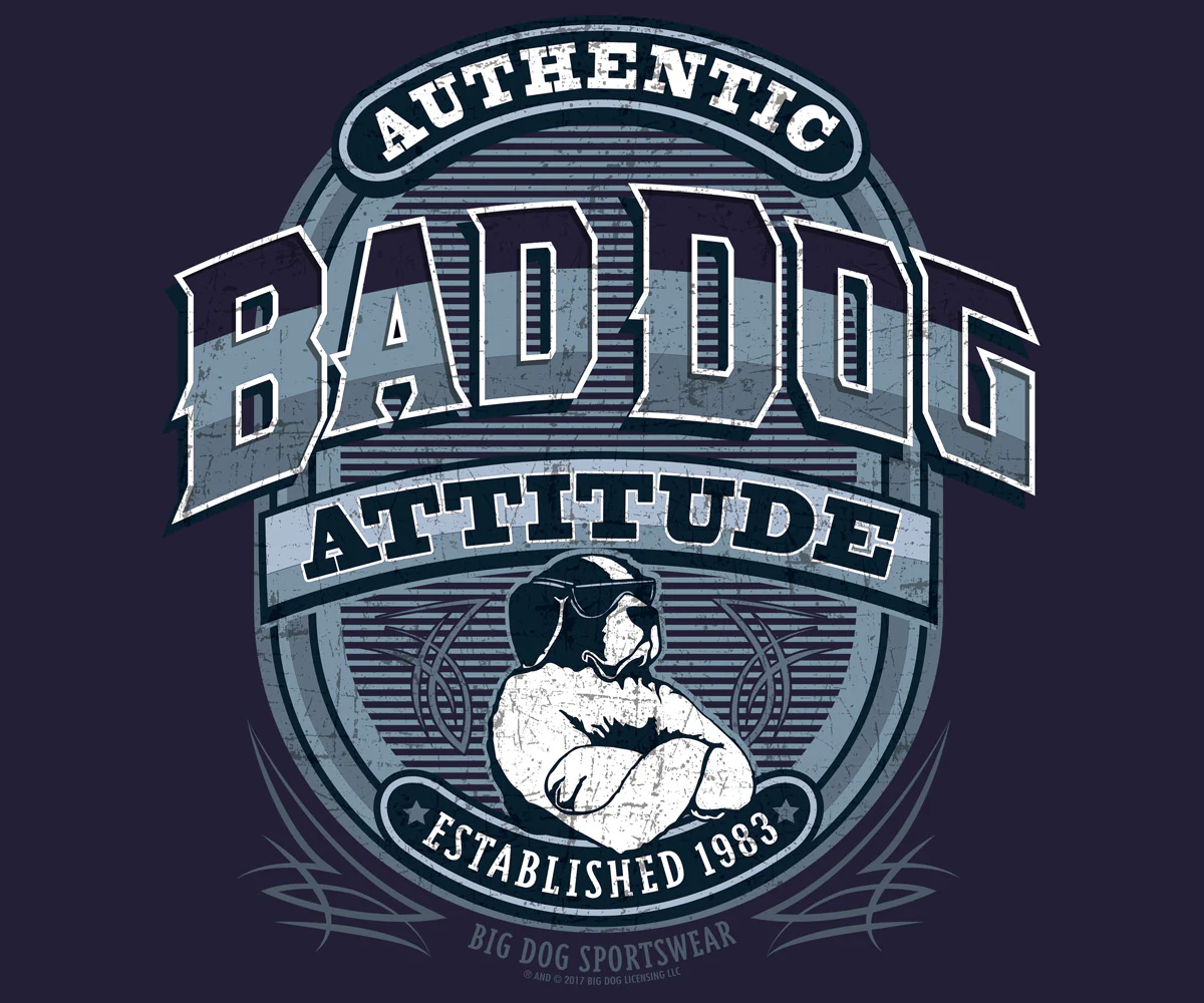 Bad Dog Attitude Since 83 T-Shirt - Image 2