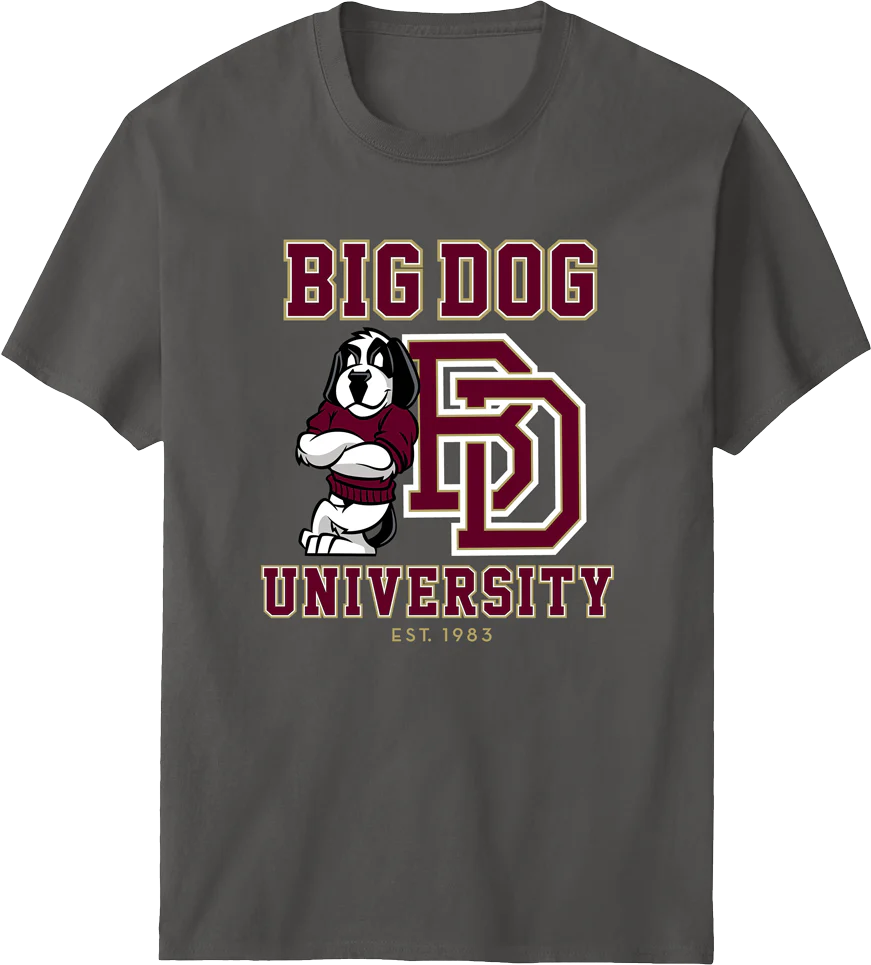 Bd University Burgundy Gold T-shirt