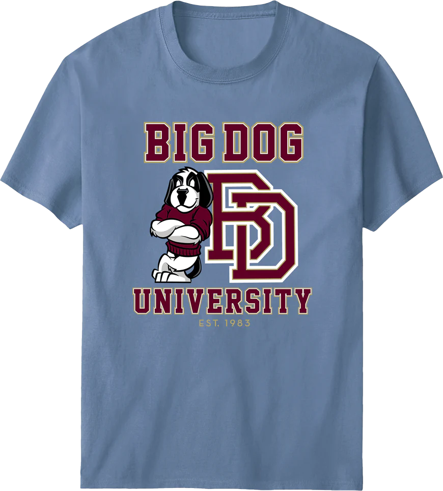 Bd University Burgundy Gold T-shirt
