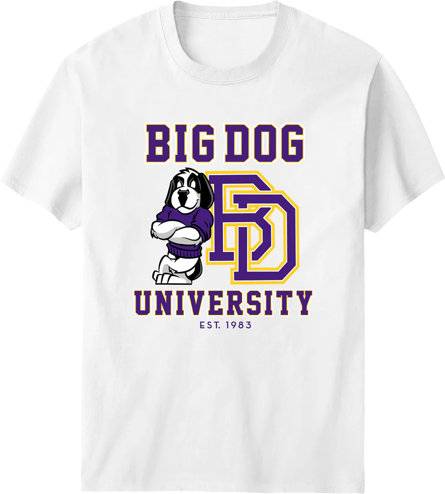 Bd University Purple Gold T-shirt