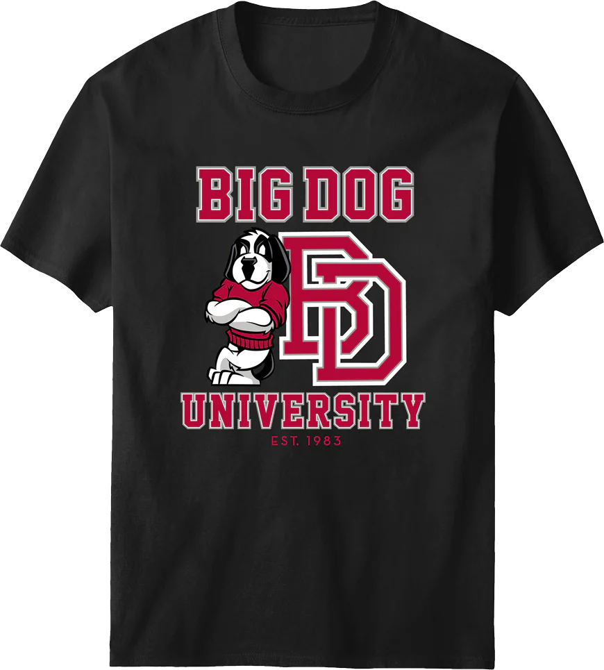 Bd University Red Gray T-shirt