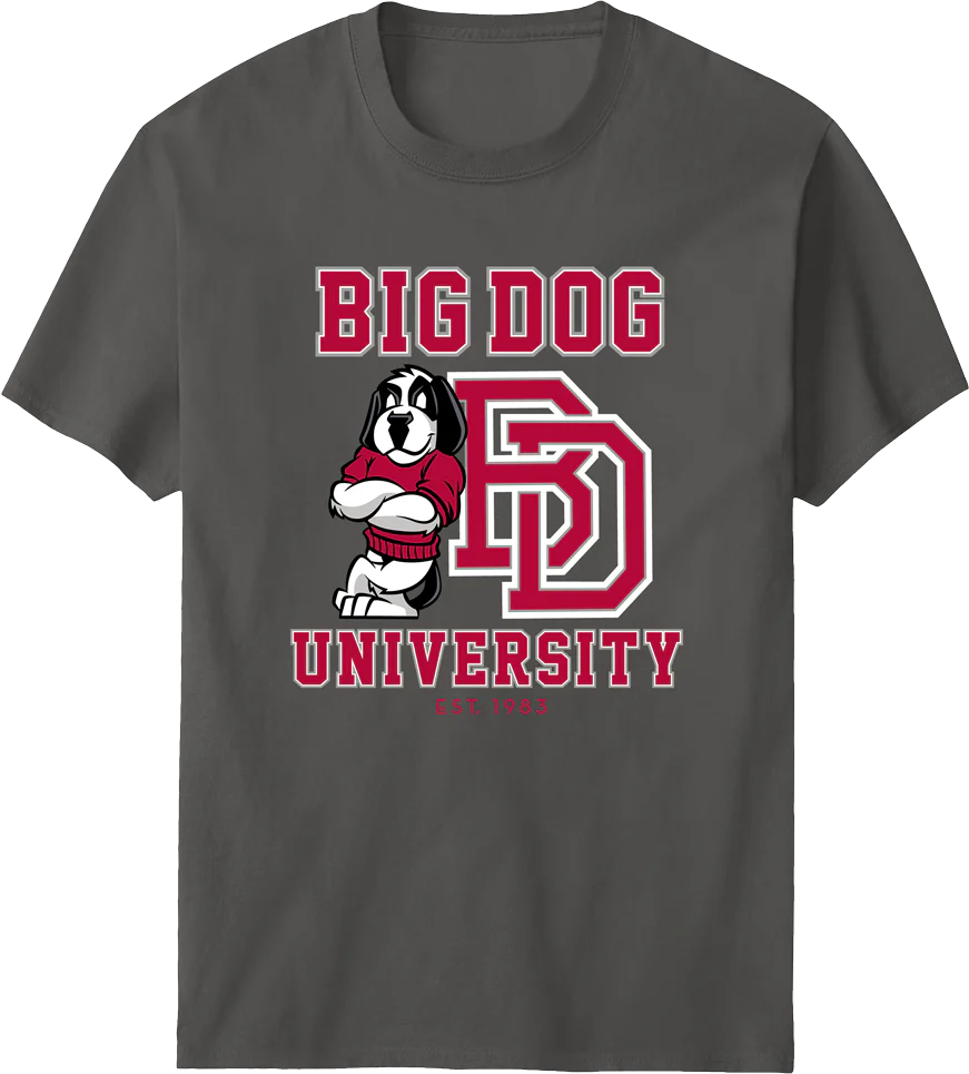 Bd University Red Gray T-shirt