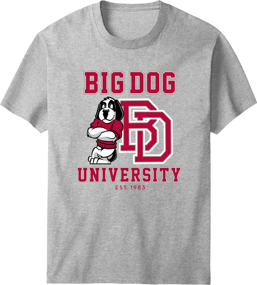 Bd University Red Gray T-shirt
