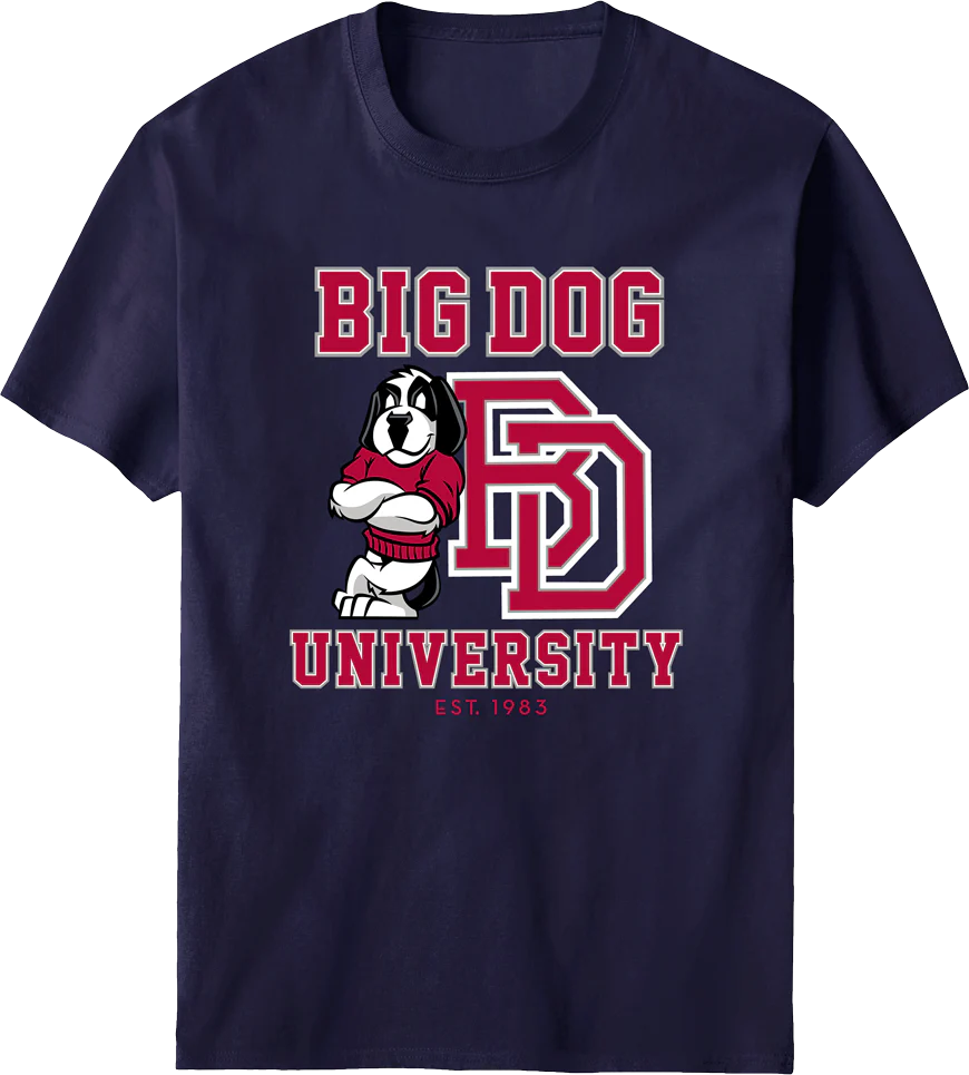 Bd University Red Gray T-shirt