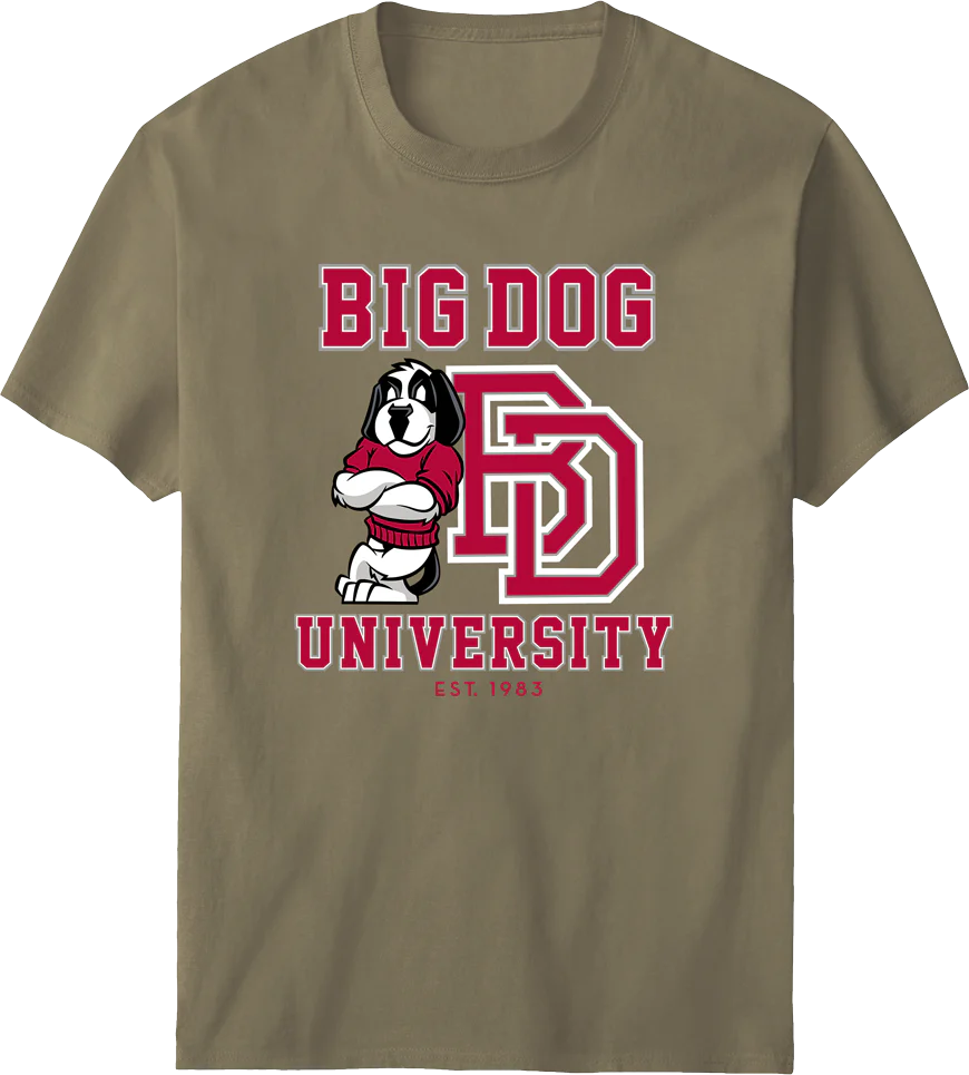 Bd University Red Gray T-shirt