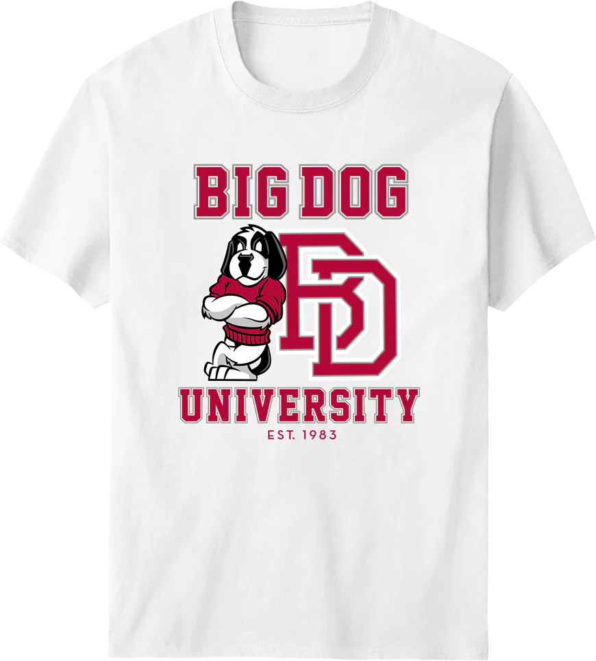 Bd University Red Gray T-shirt