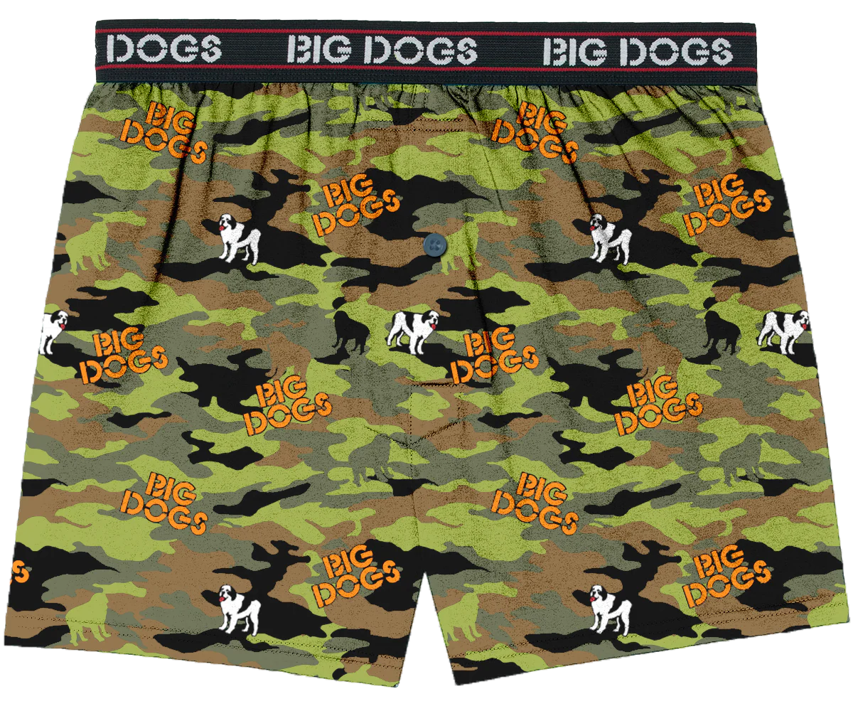 Big Dog Camo Printed Knit Boxers