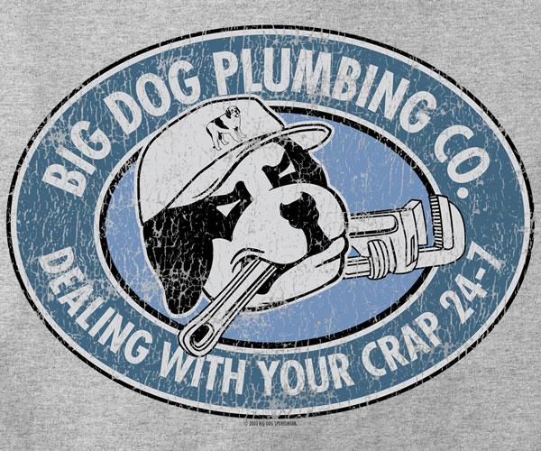 Big Dog Plumbing Company T-Shirt - Image 2