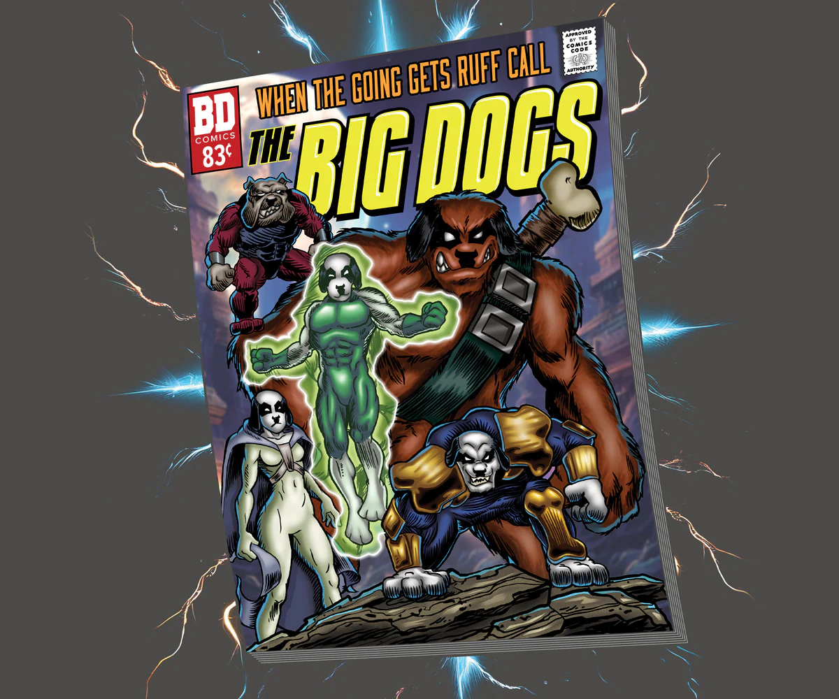 Call The Big Dogs T-shirt - Image 2