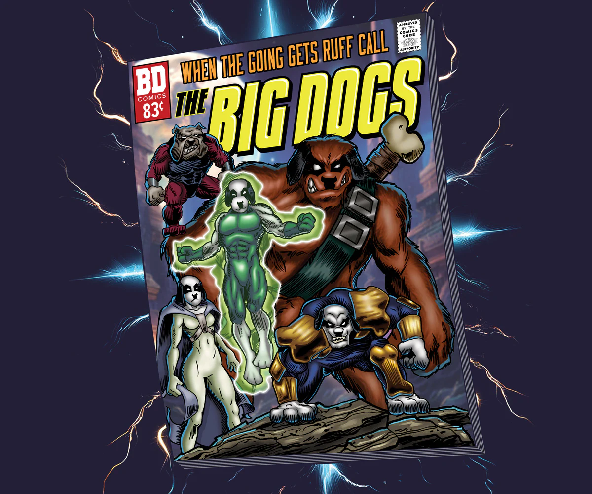 Call The Big Dogs T-shirt - Image 2