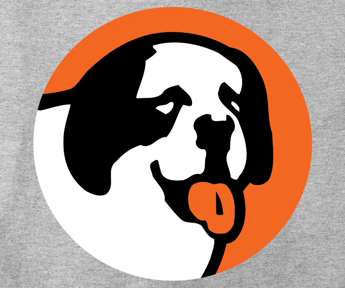 Circle Logo Neon Orange Long Sleeve T-shirt - Image 2