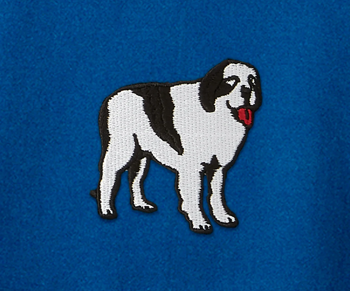French Terry Fleece Embroidered Hoodie - Image 2