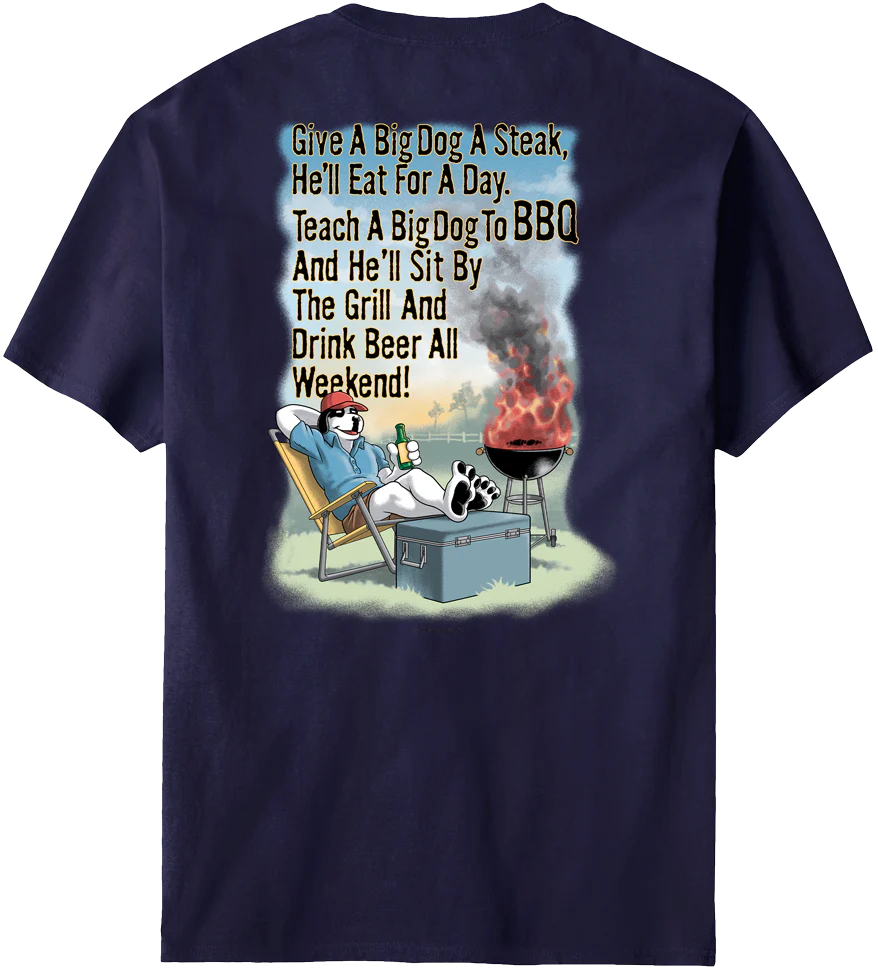 Give A Big Dog A Steak BBQ T-Shirt