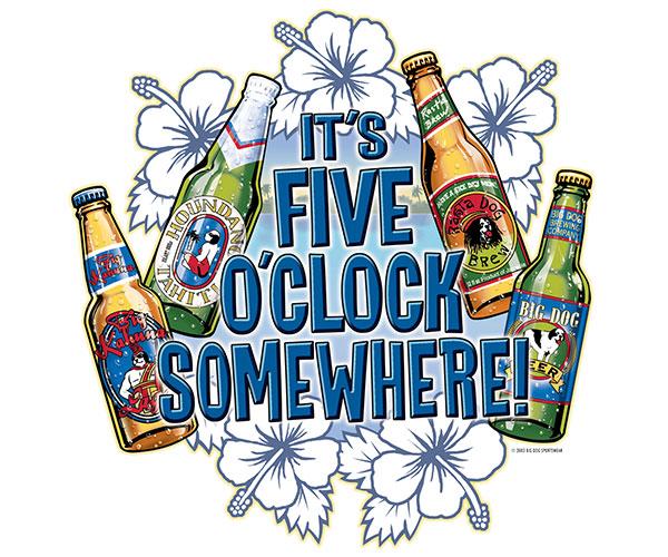 It Is Five O Clock Somewhere T-Shirt - Image 2