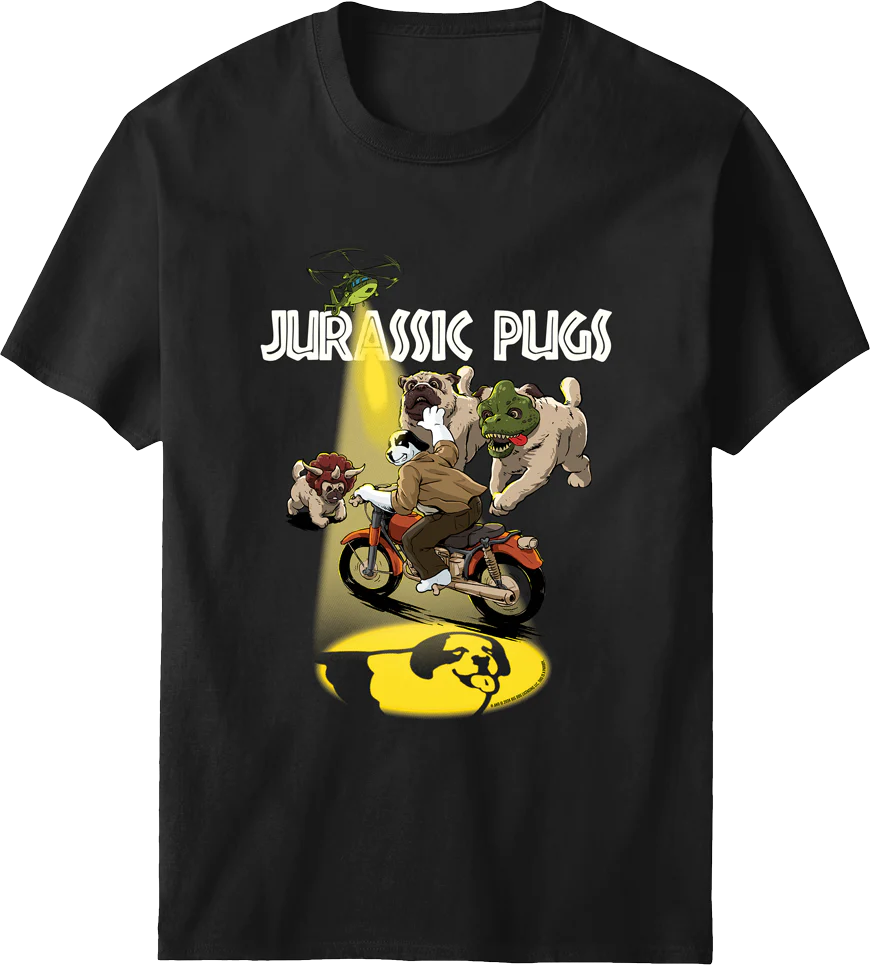 Jurassic Pugs T-shirt