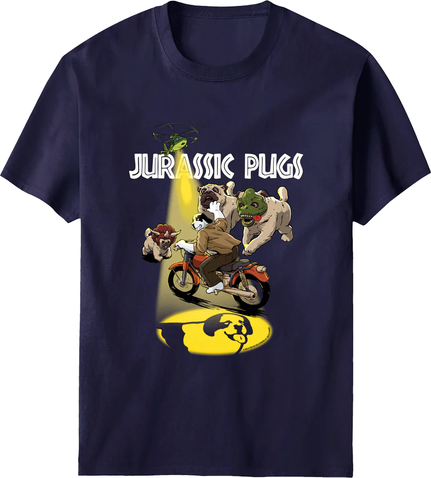 Jurassic Pugs T-shirt