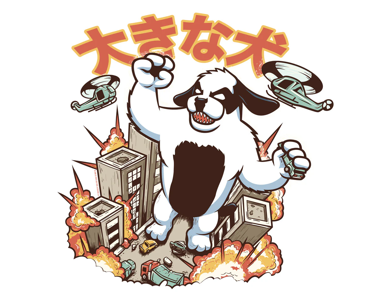 Kaiju Dog Long Sleeve T-shirt - Image 2