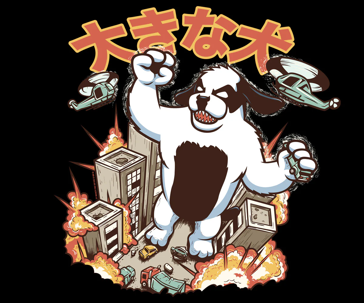 Kaiju Dog T-shirt - Image 2