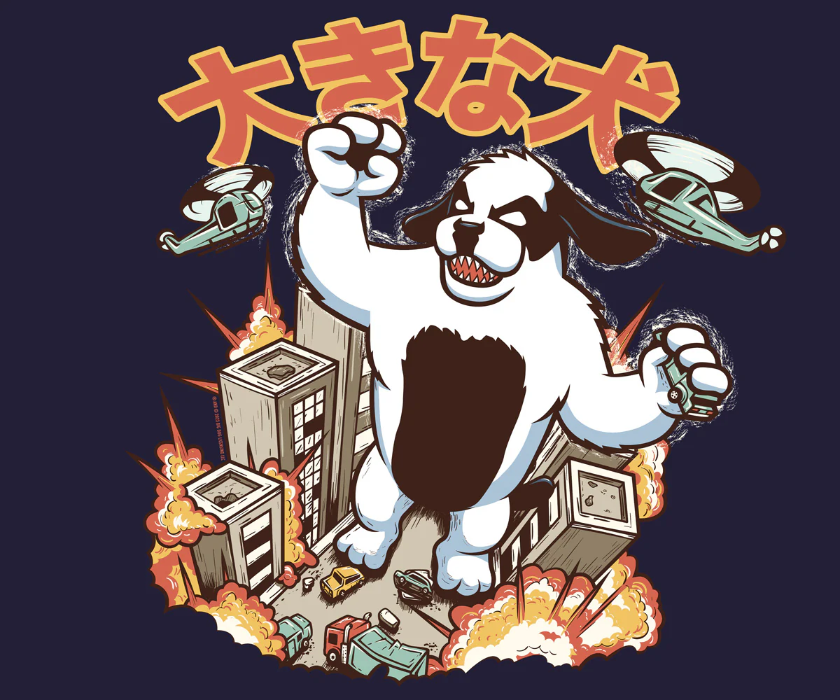 Kaiju Dog T-shirt - Image 2
