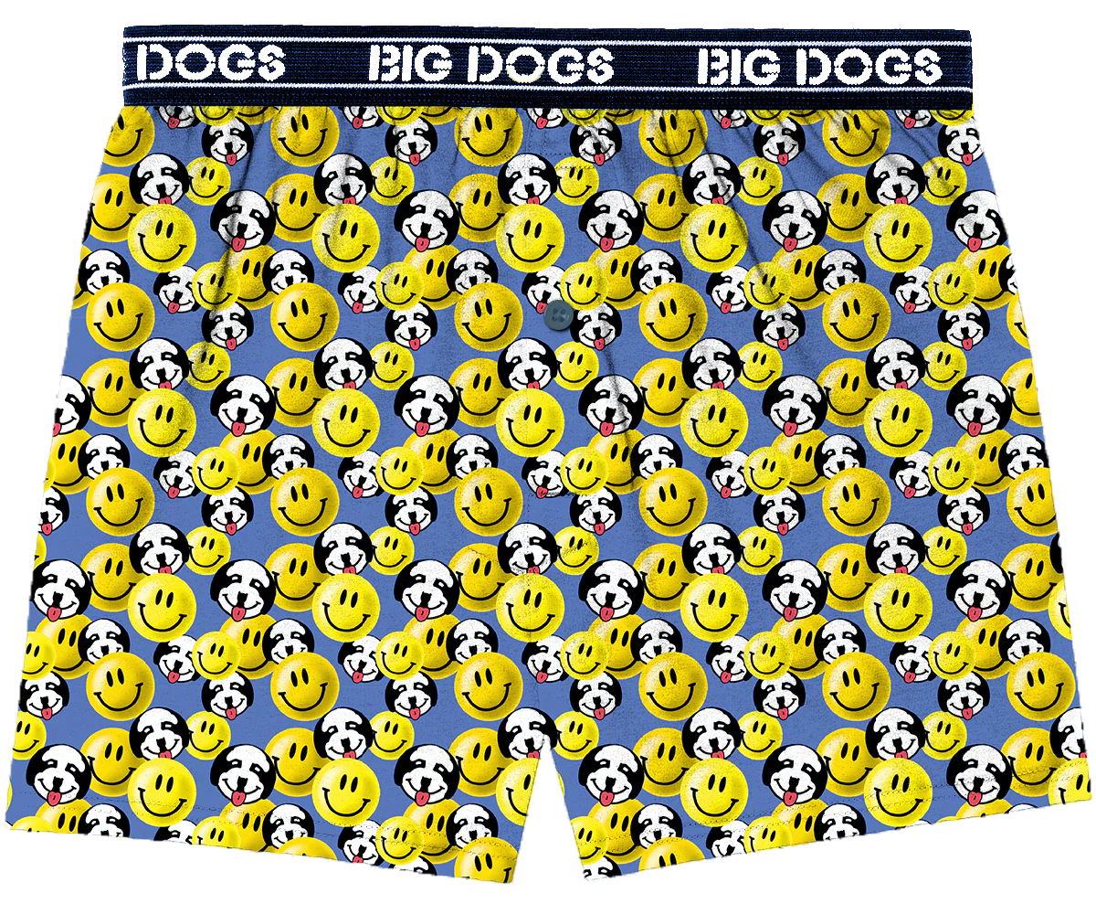 Smiley Faces Knit Boxers