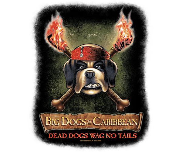 Big Dogs Of The Caribbean T-Shirt - Image 2