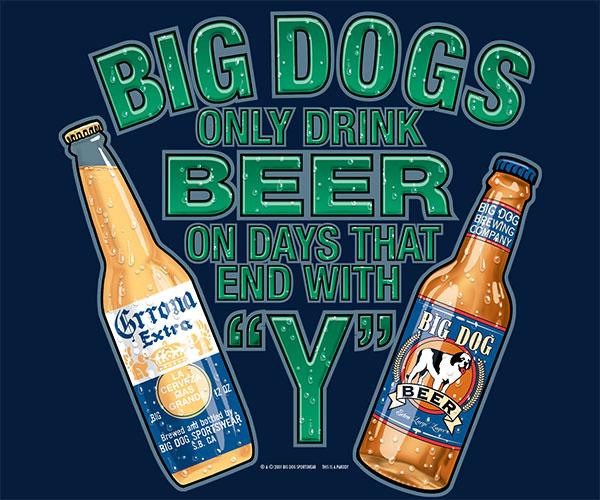 Only Drink Beer On Days That End In Y T-Shirt - Image 2