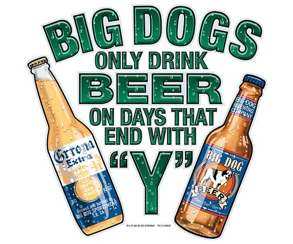 Only Drink Beer On Days That End In Y T-Shirt - Image 2