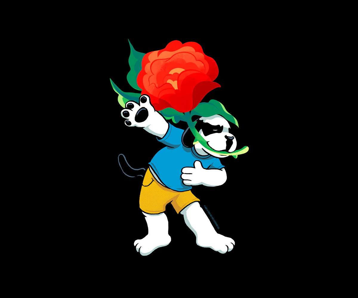 Rose Dog T-shirt - Image 2