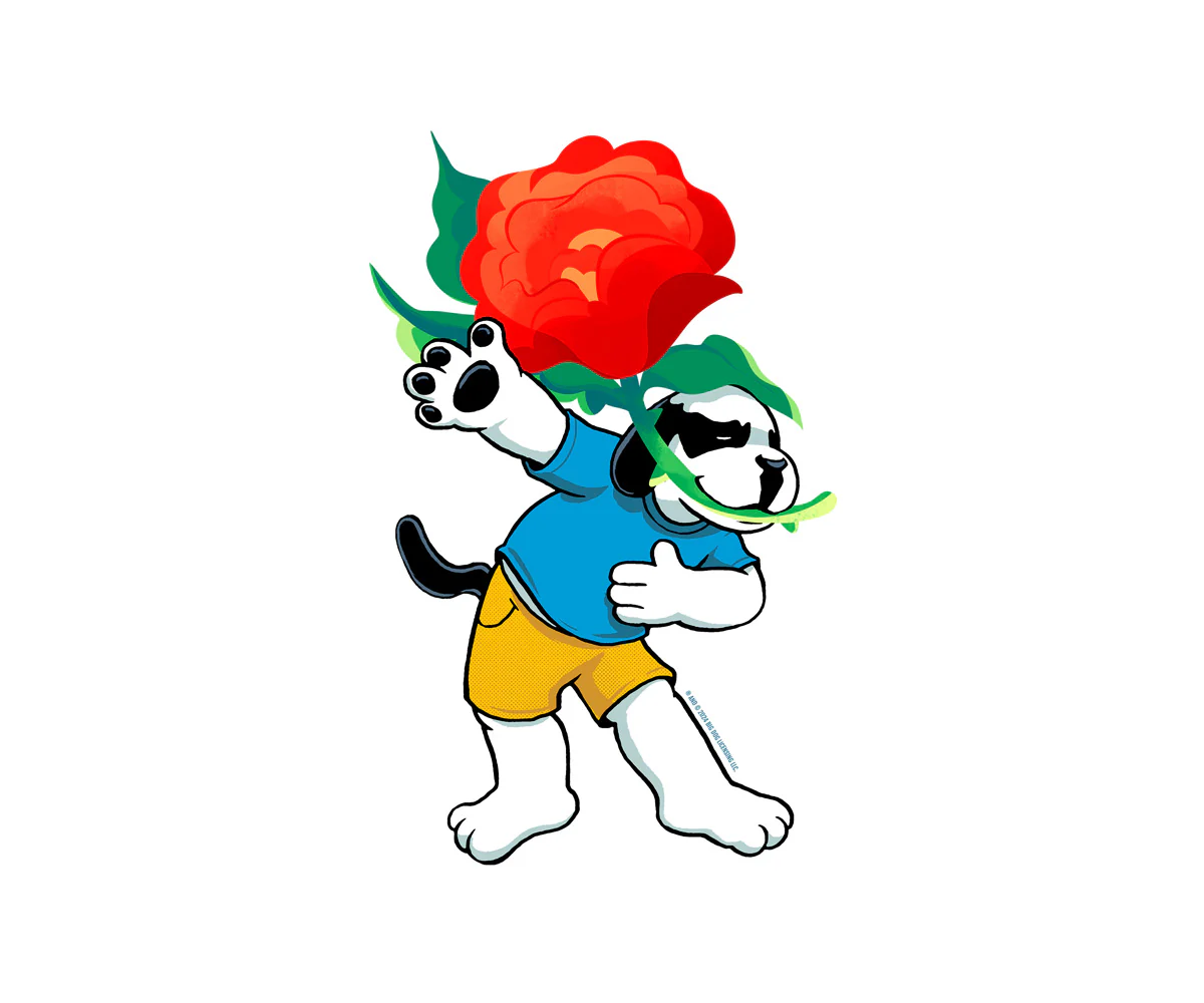 Rose Dog T-shirt - Image 2