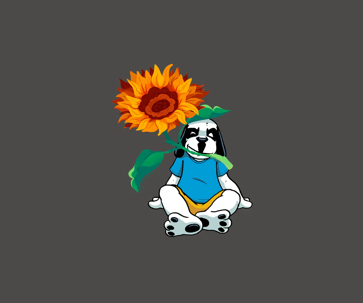 Sunflower Dog T-shirt - Image 2