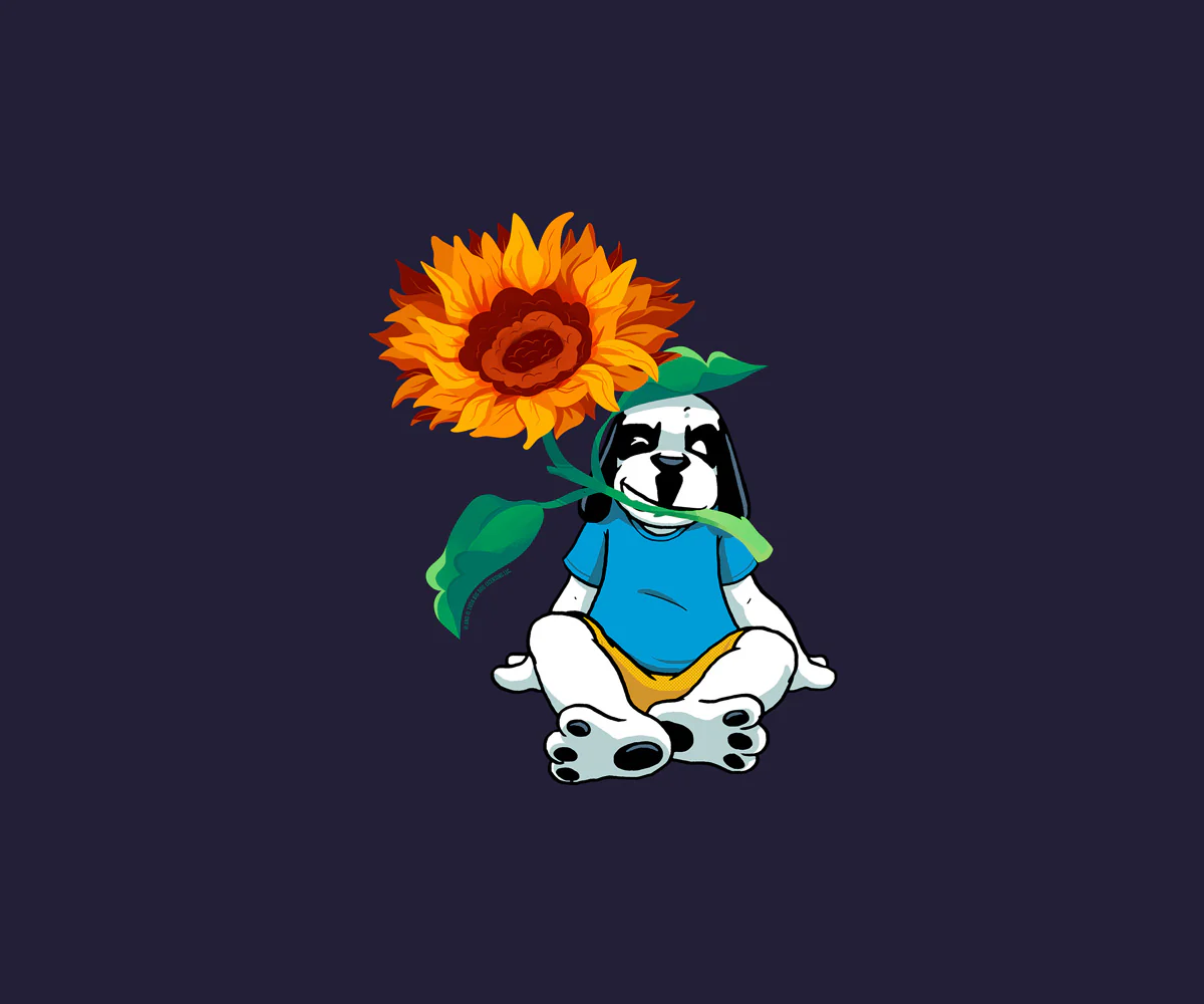 Sunflower Dog T-shirt - Image 2