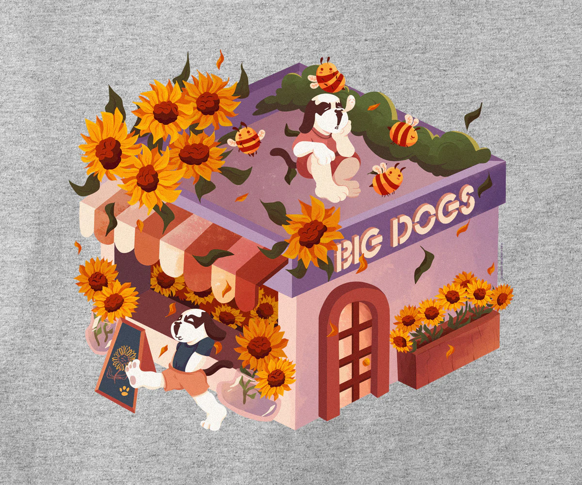 Sunflowers Flower Shop T-shirt - Image 2