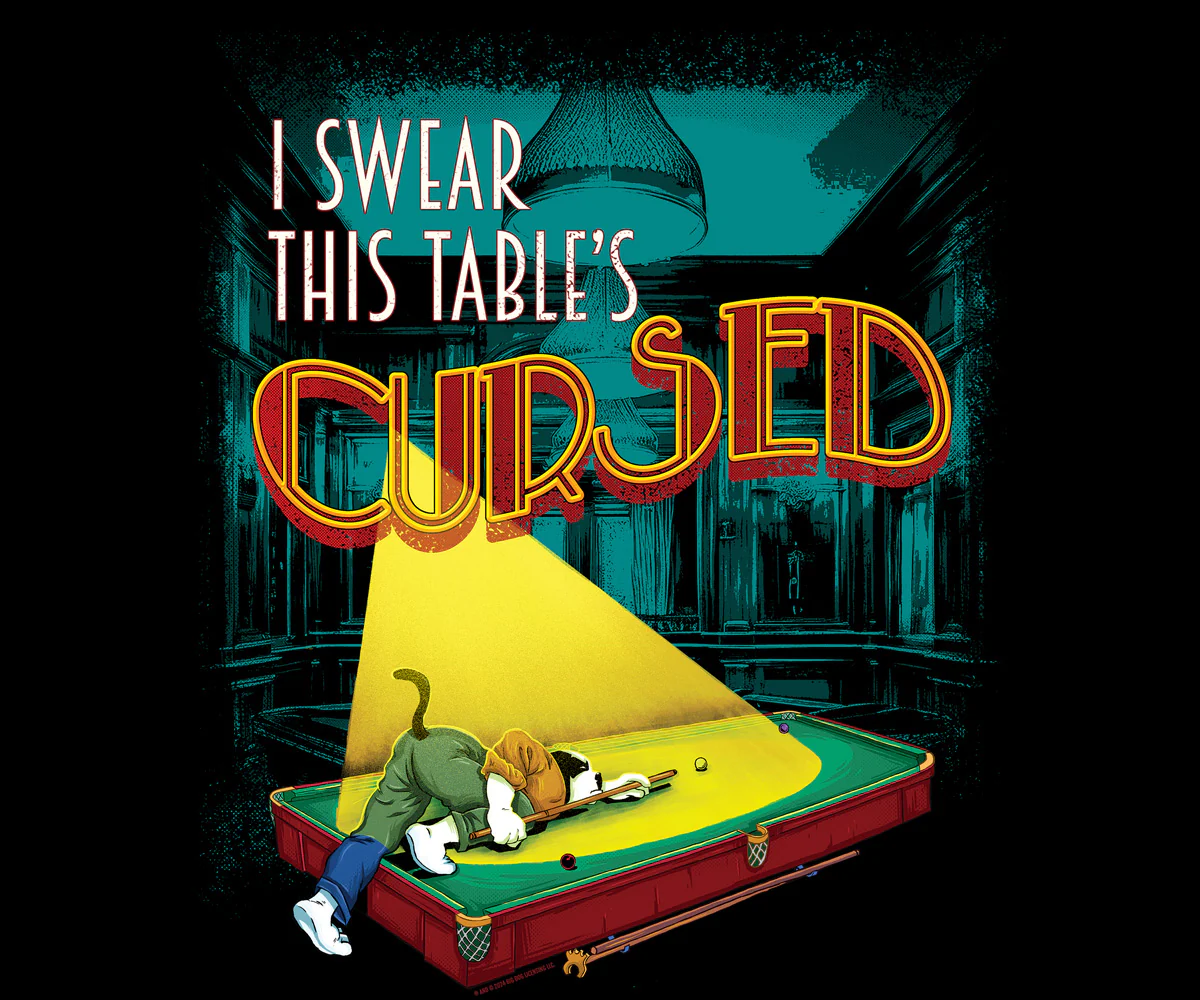 Table Is Cursed T-shirt - Image 2