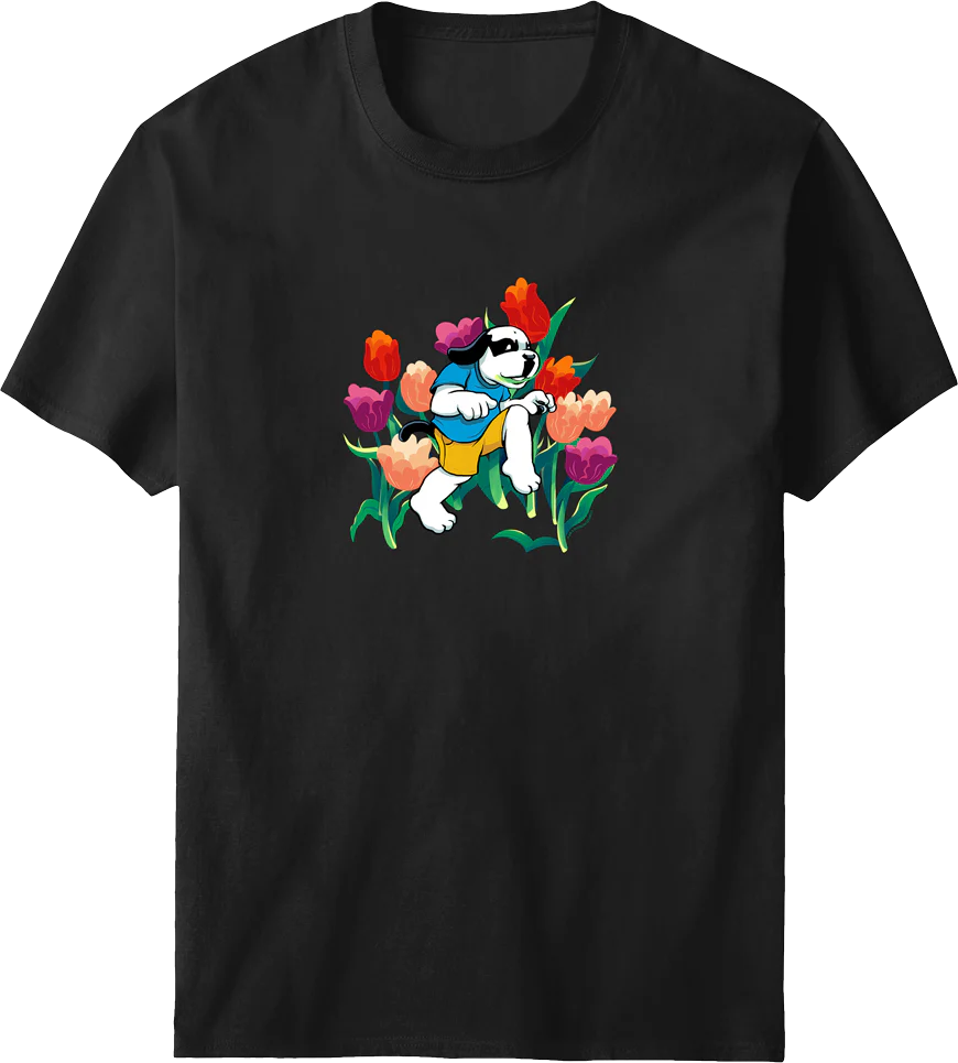 Tulip Dog T-shirt