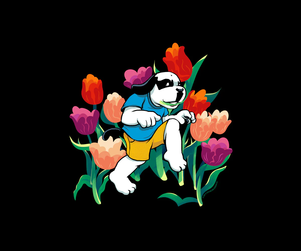 Tulip Dog T-shirt - Image 2