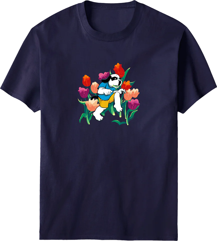 Tulip Dog T-shirt