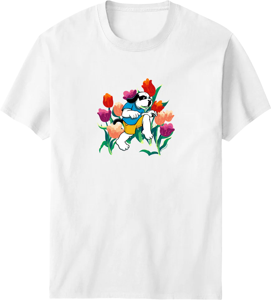 Tulip Dog T-shirt
