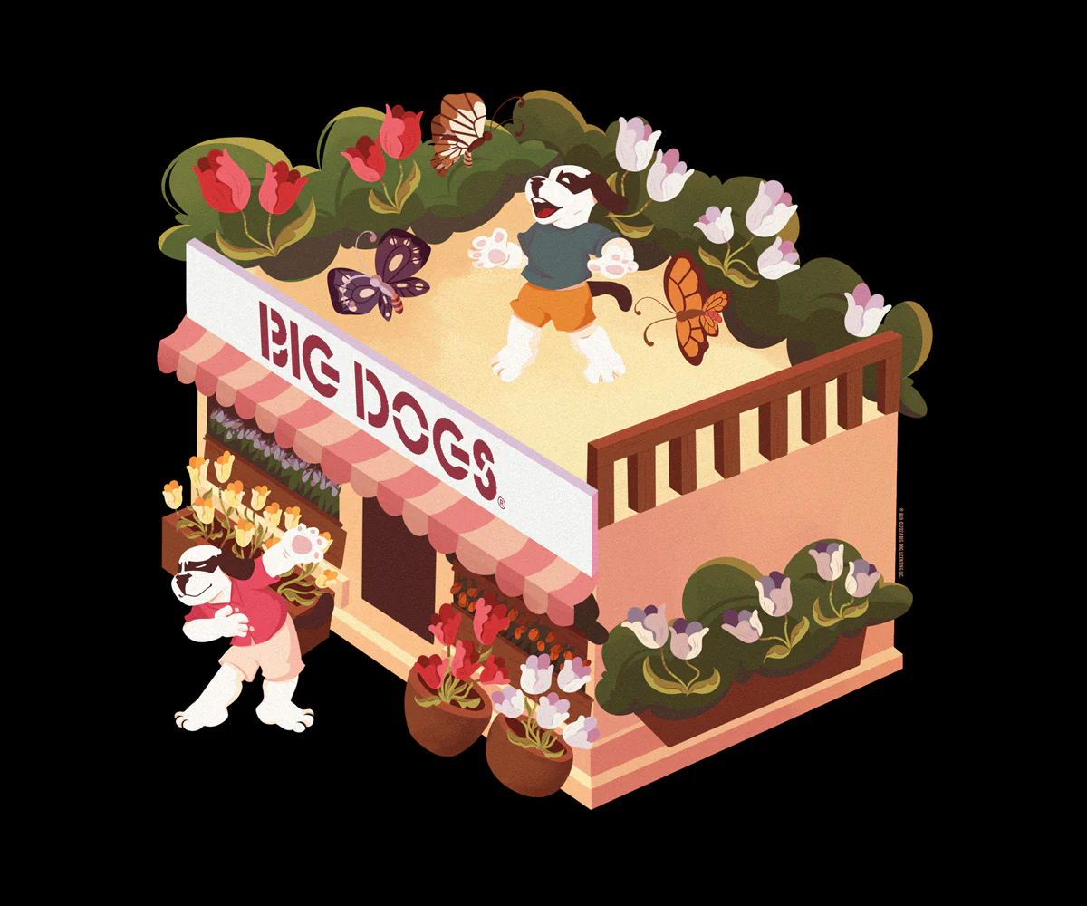 Tulips Flower Shop T-shirt - Image 2
