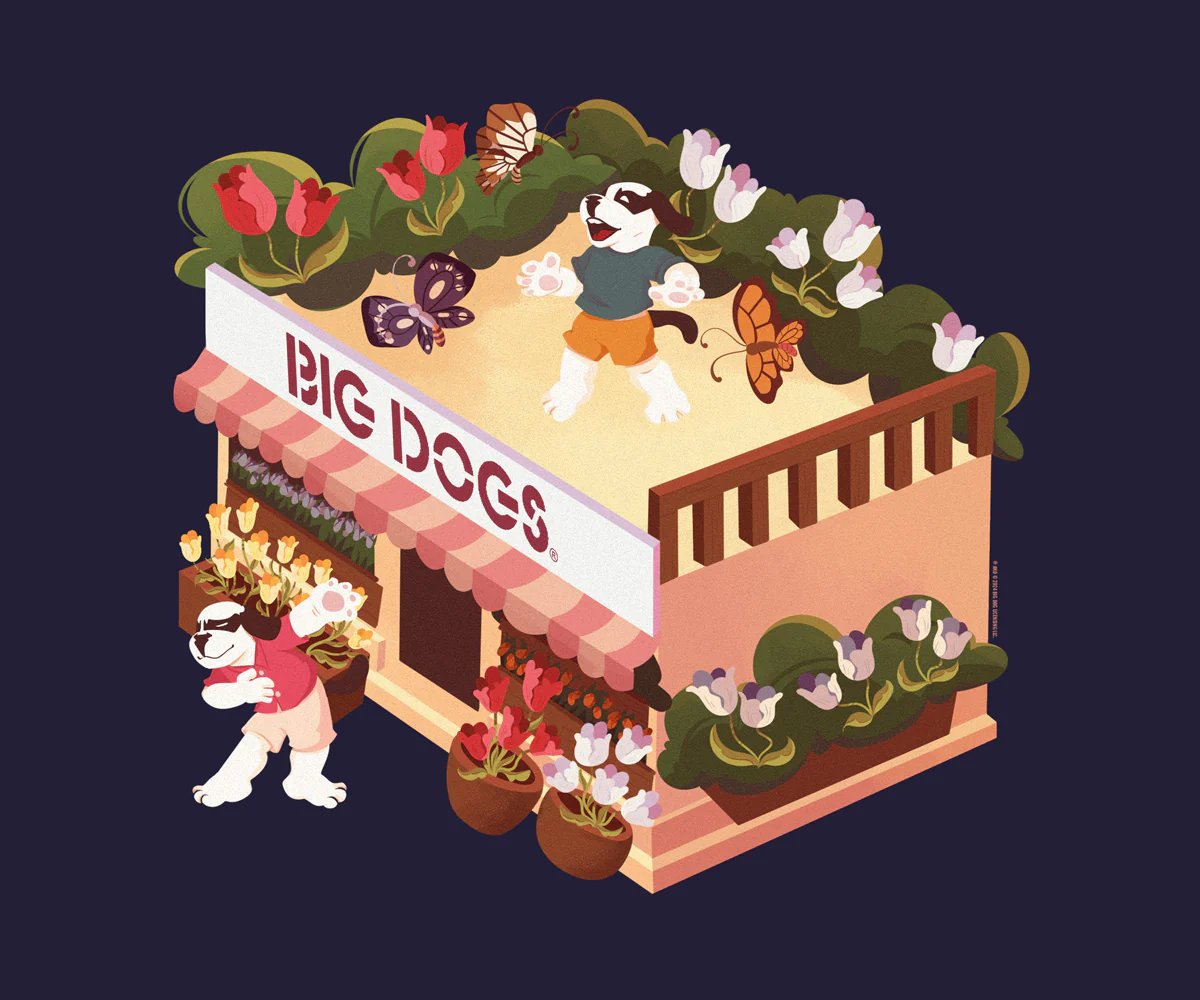 Tulips Flower Shop T-shirt - Image 2