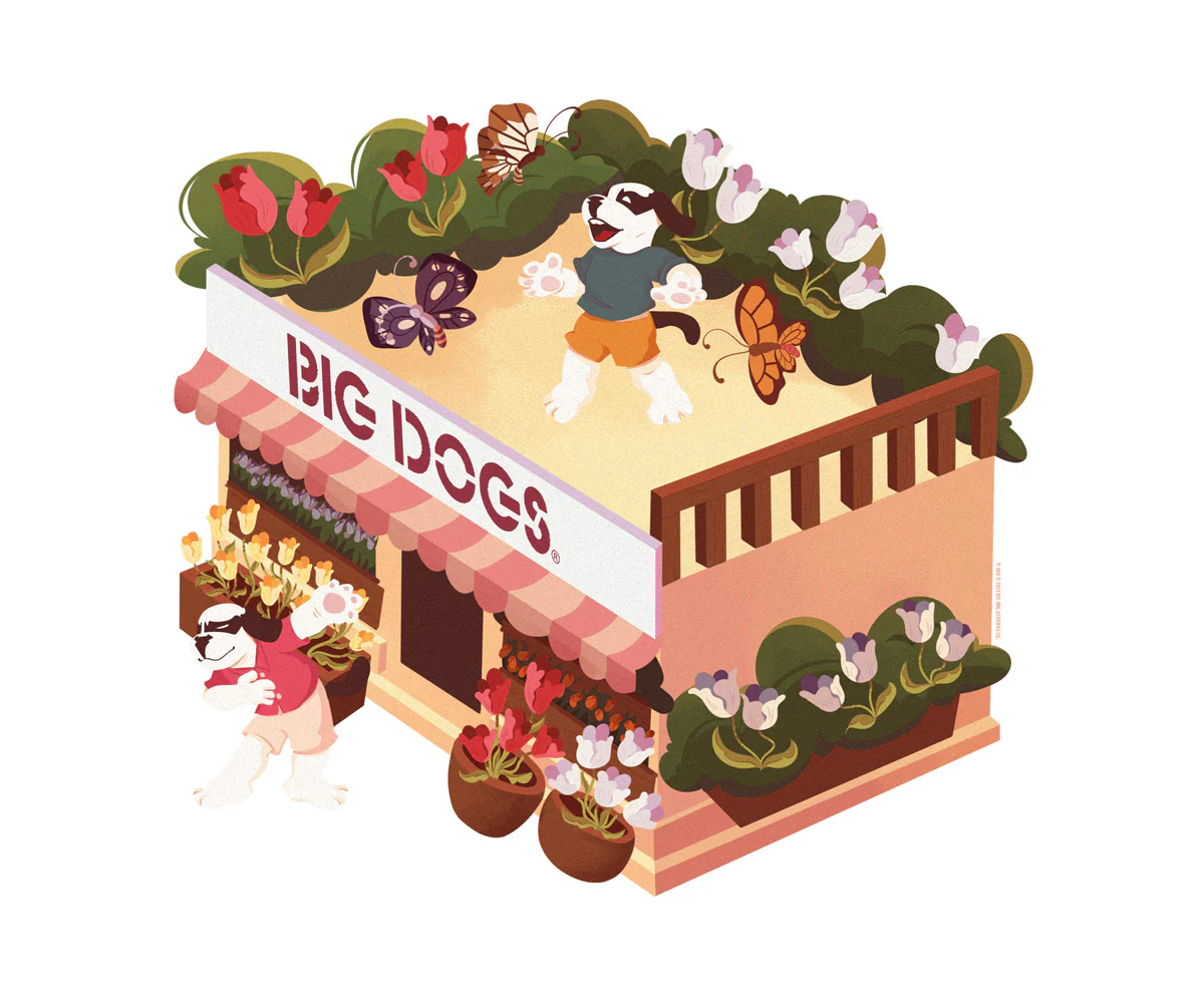 Tulips Flower Shop T-shirt - Image 2