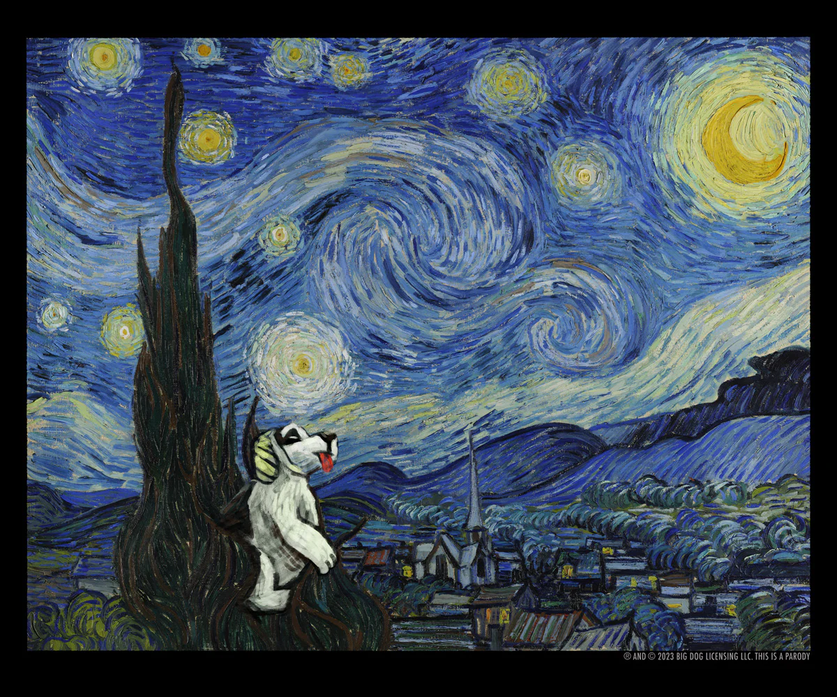 Van Dogh Starry Night T-Shirt - Image 2